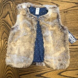 NWT Girls Carters Fur Vest 😍